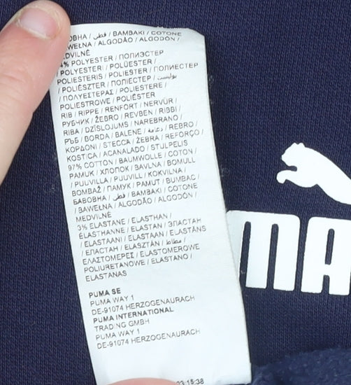 Mens UK S Regular PUMA Blue Pullover Sweatshirt