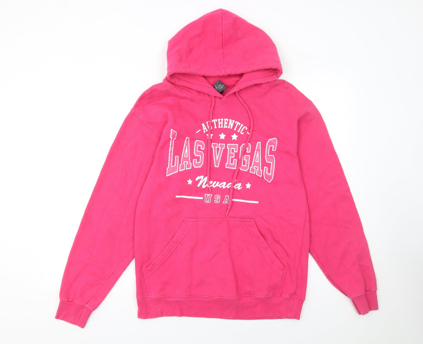 Point Sportswear Women's Pink Pullover Hoodie Size S Las Vegas Print
