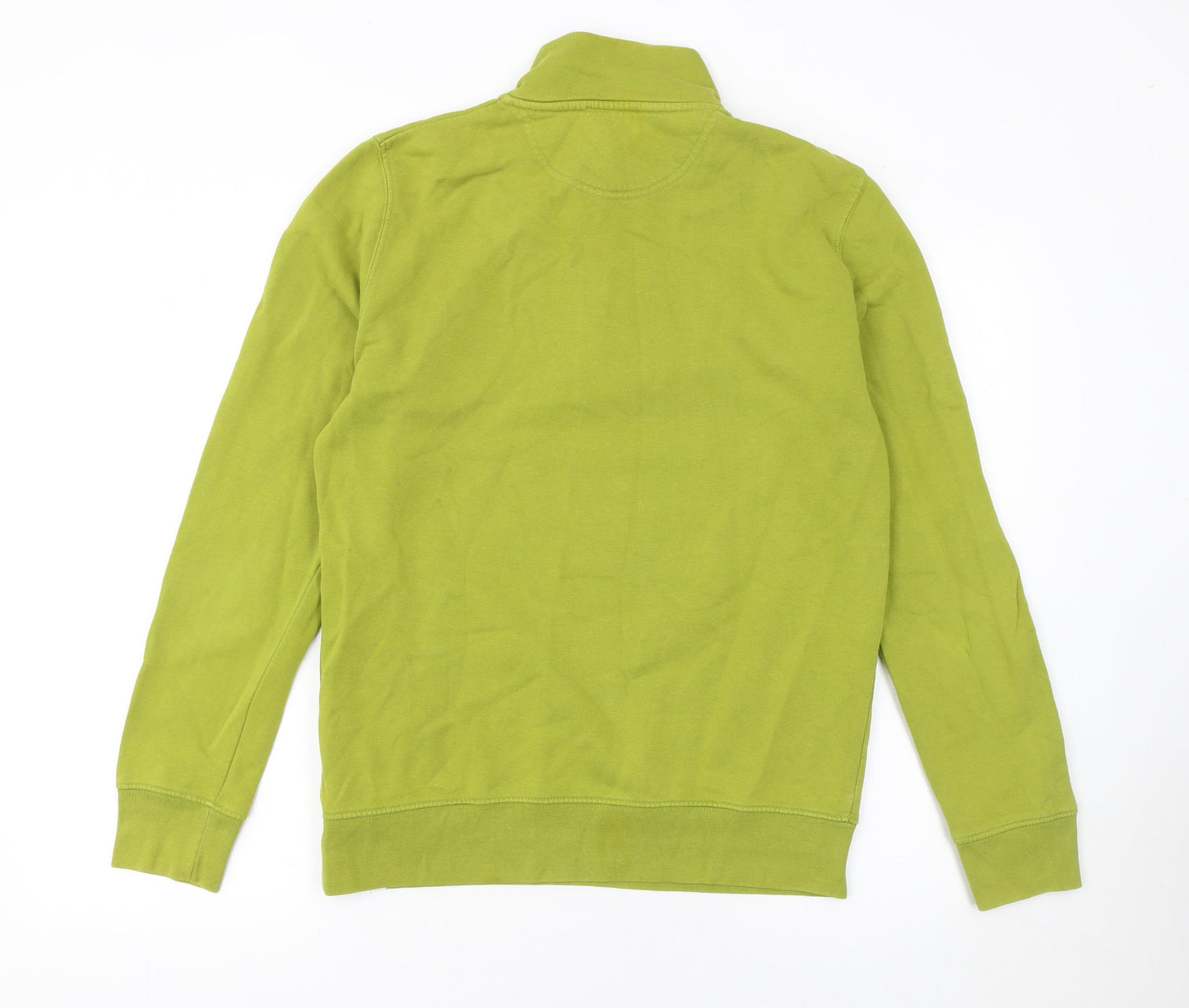 Wittering Surf Men Green S 1/4 Zip Pullover Sweatshirt