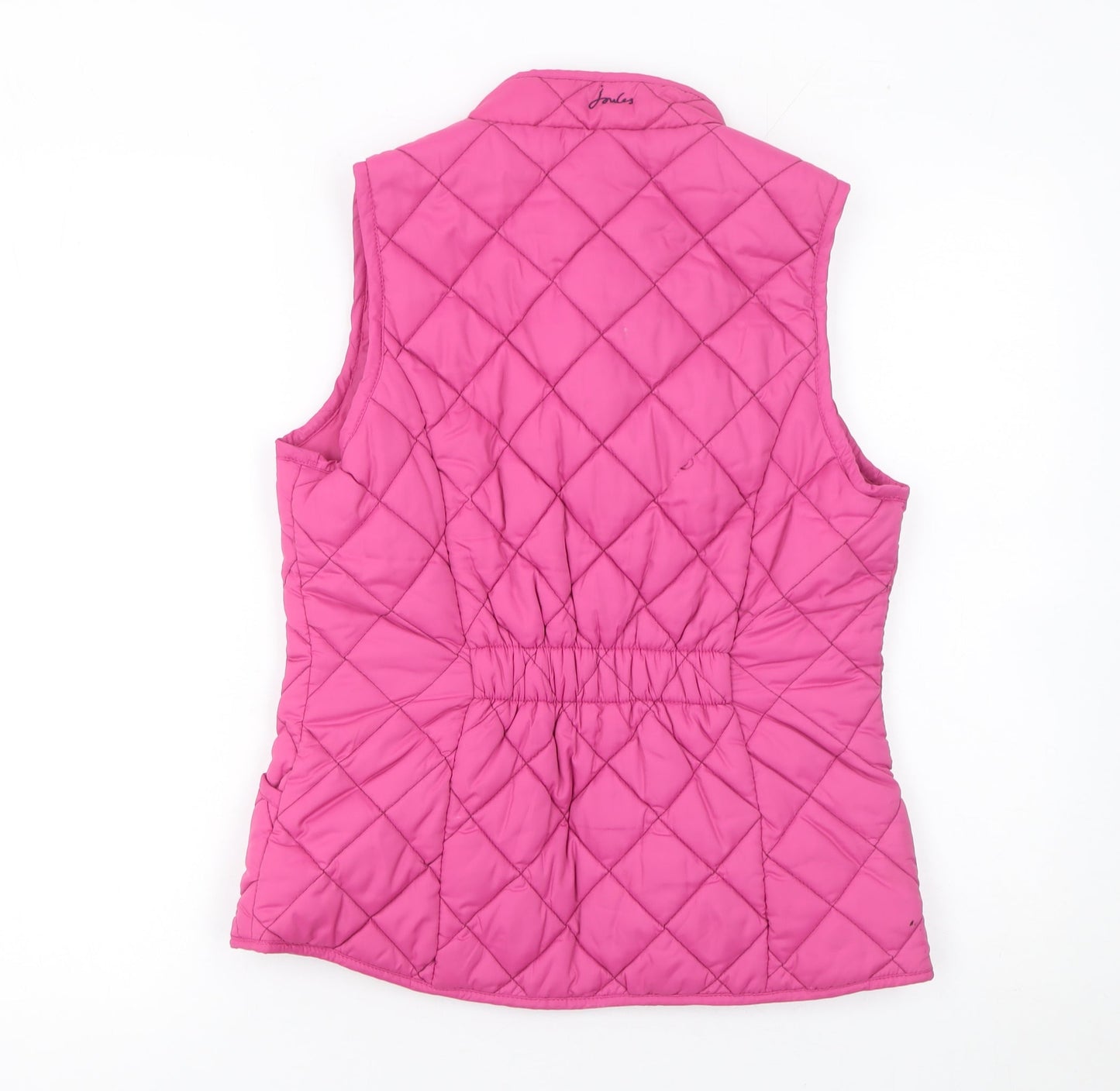 Womens UK Size 8 Regular Joules Pink Polyester Waistcoat