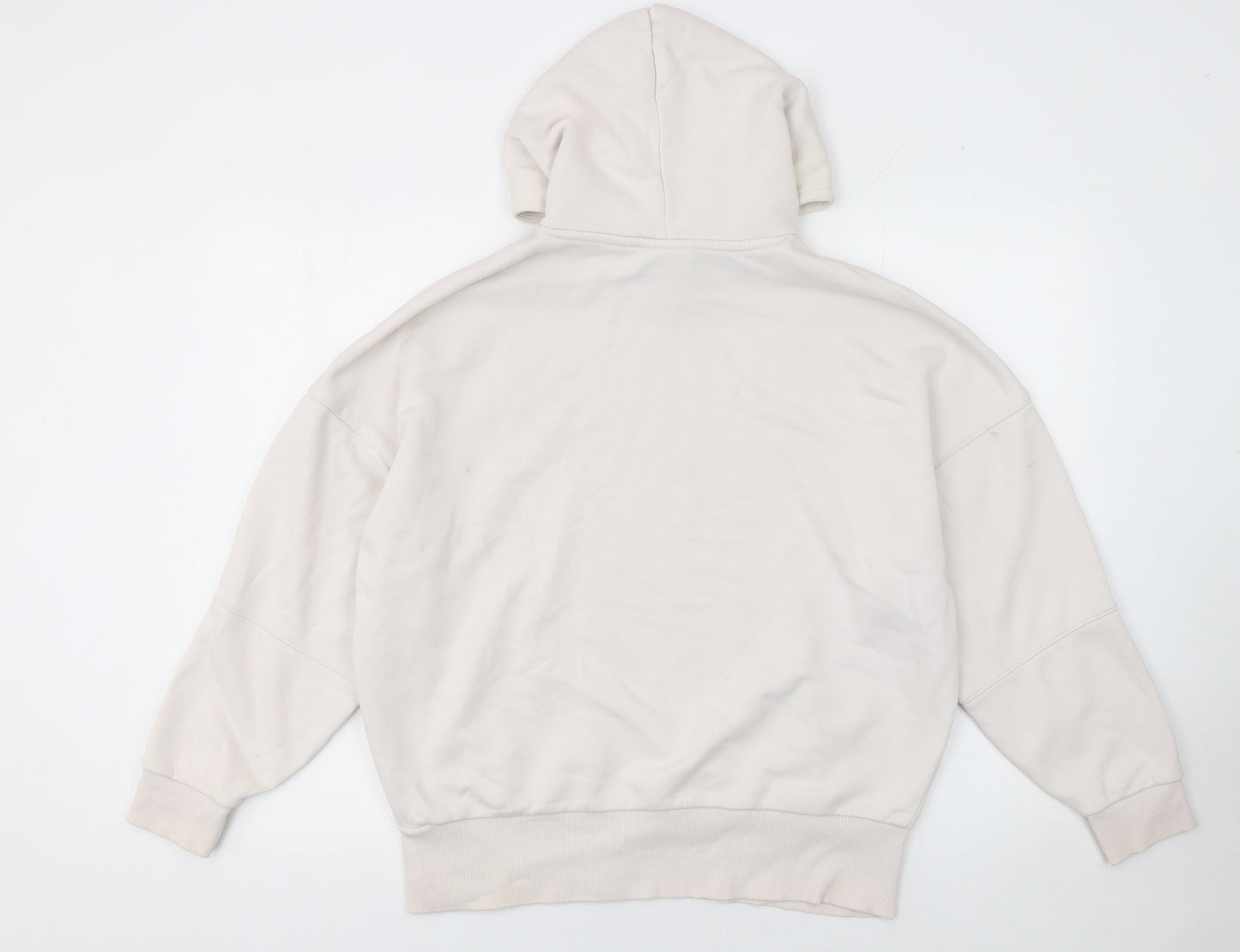 Womens UK XS Relaxed Reebok Beige Pullover Hoodie