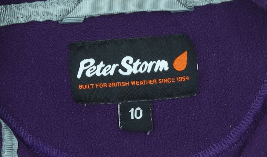 Womens UK 10 Regular Peter Storm Purple Pullover Sweatshirt