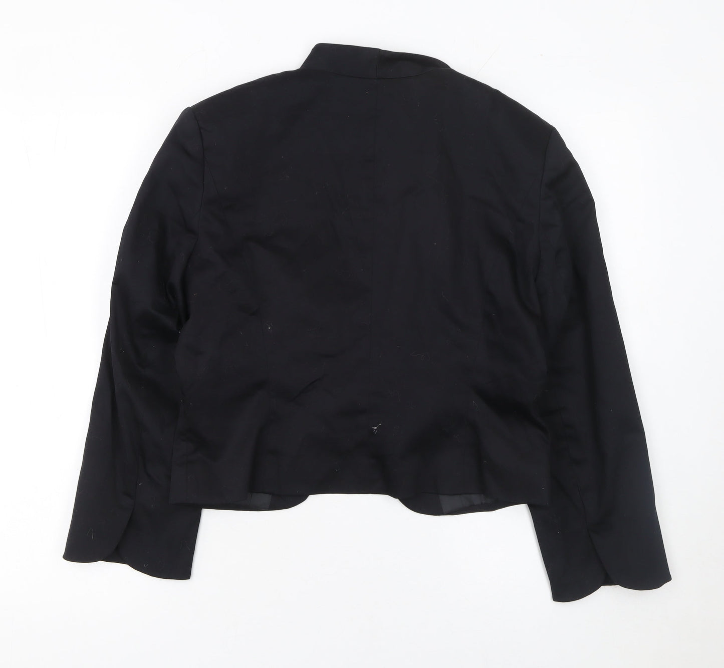 bpc Selection Women's Black Size 14 Tailored Cropped Blazer
