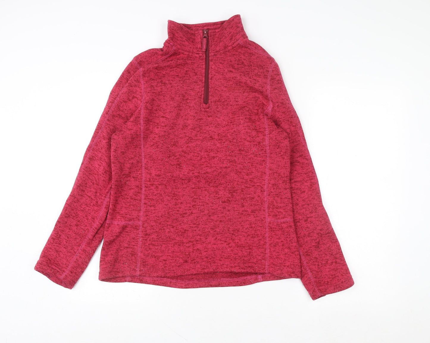 Womens UK 10 Regular Mountain Warehouse Red Pullover Sweatshirt