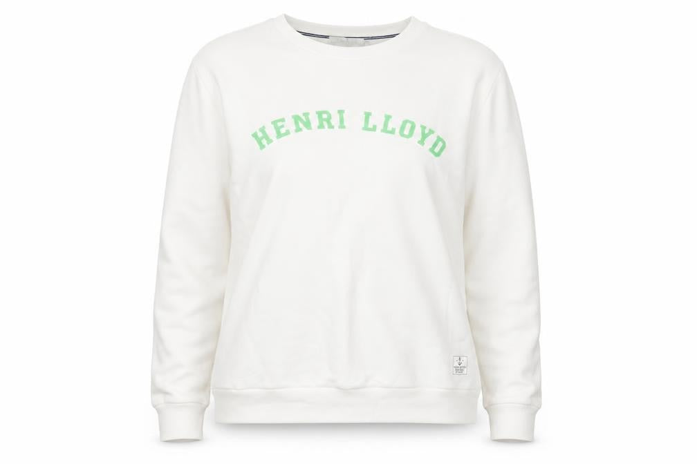 Henri Lloyd Women's White Cotton Crew Neck Sweatshirt M