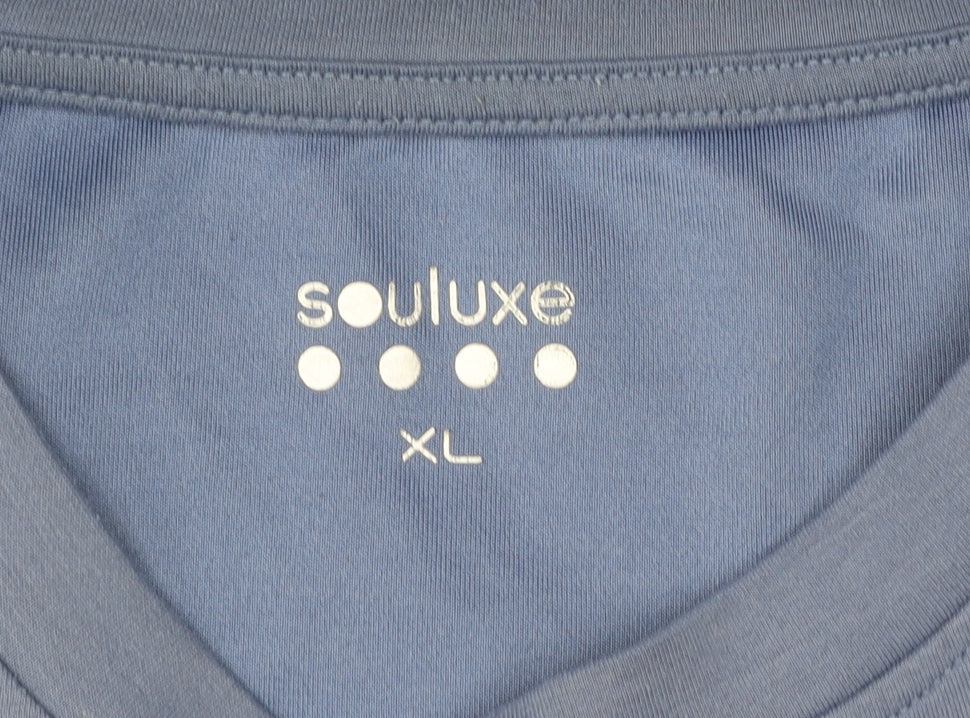 Souluxe Women Blue Athletics Club 1985 Pullover Sweatshirt XL