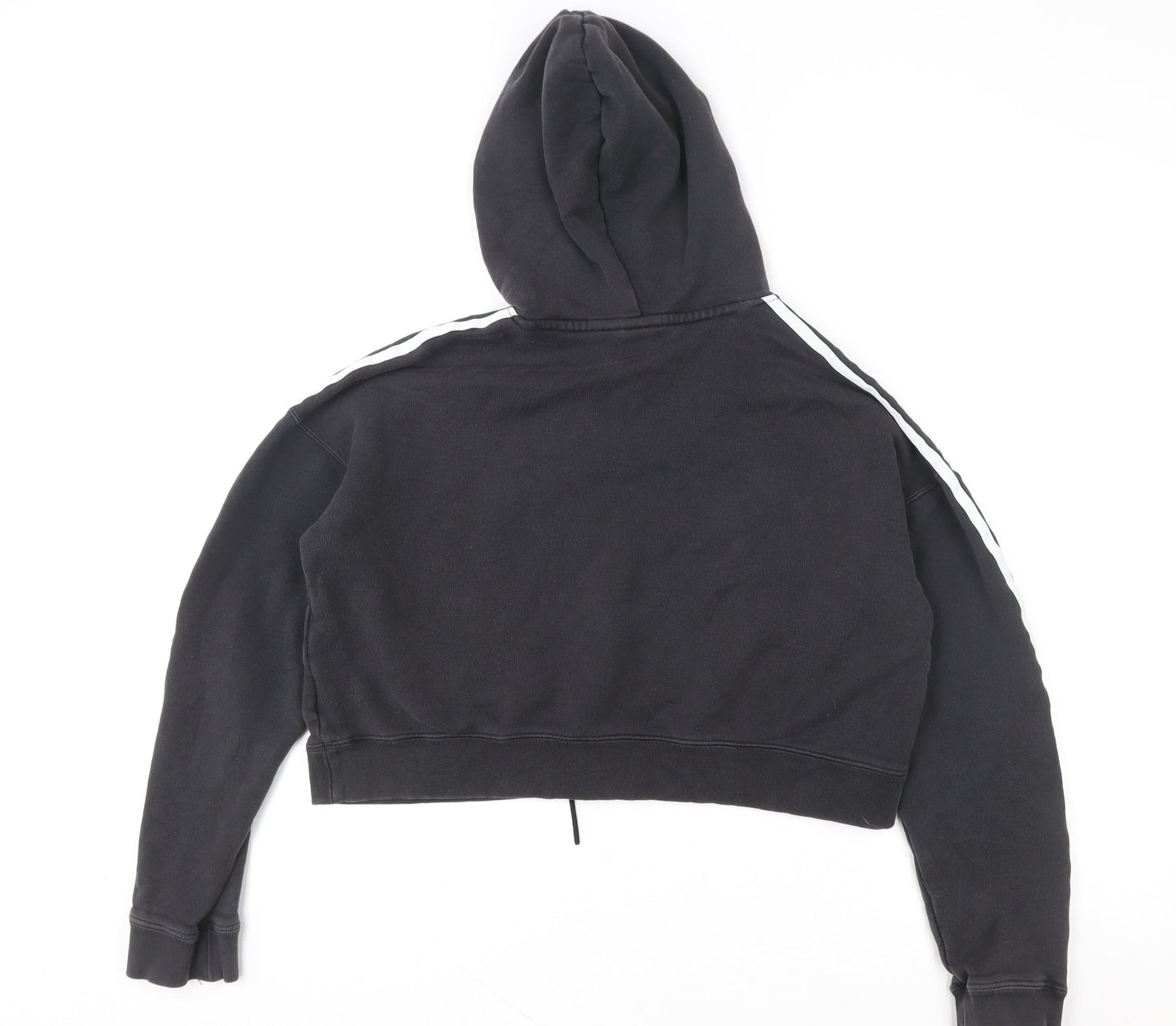 Womens UK 8 Regular adidas Black Pullover Hoodie
