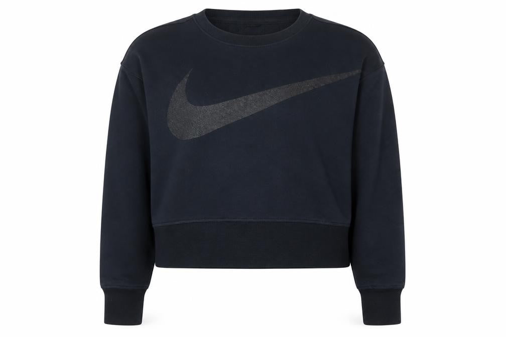 Womens UK XS Regular Nike Black Pullover Sweatshirt