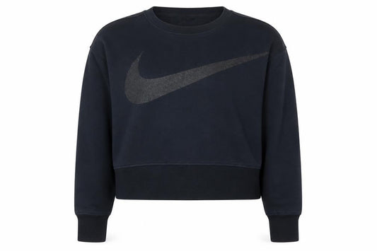 Womens UK XS Regular Nike Black Pullover Sweatshirt