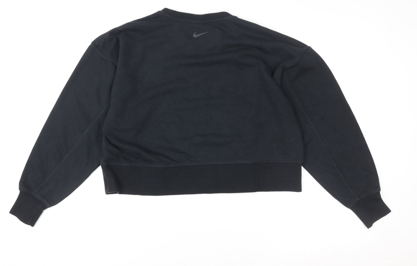 Womens UK XS Regular Nike Black Pullover Sweatshirt