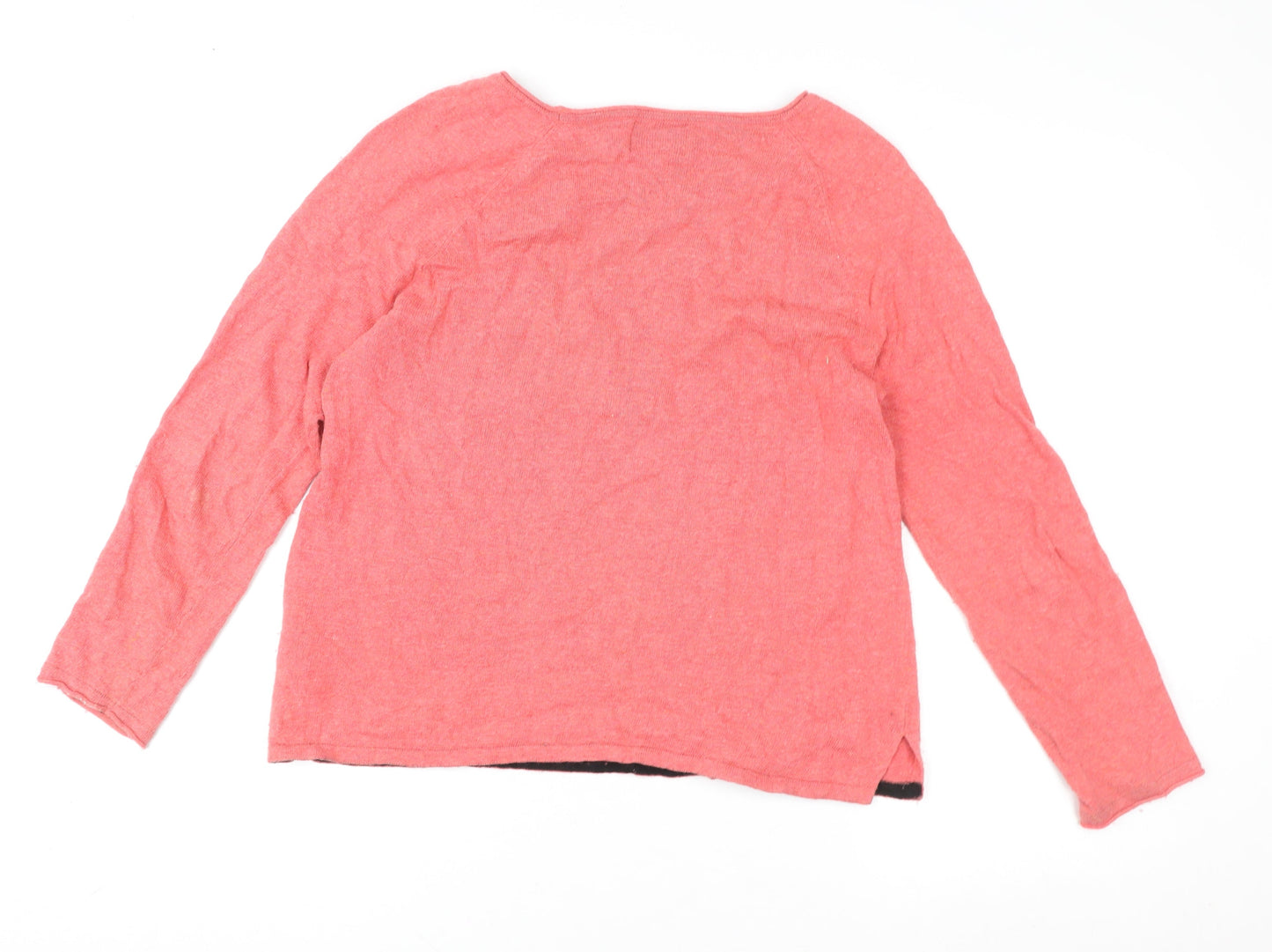 Antoni & Alison Women Pink Bird Motif Pullover Sweatshirt UK 14 L