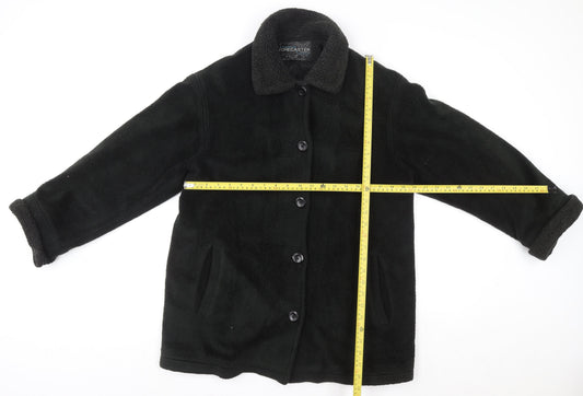 Forecaster Men's Black XS Fleece Overcoat with Button Closure