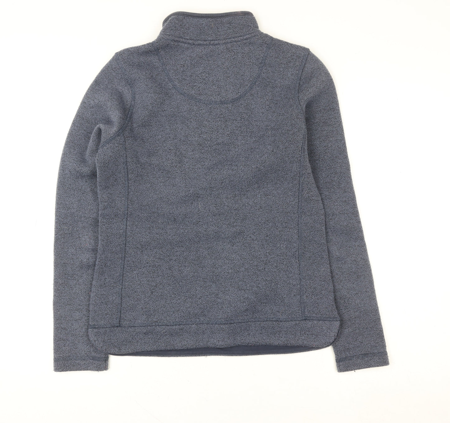 Weird Fish Blue 1/4 Zip Fleece Sweatshirt Unisex Adults Size 8 Regular Fit
