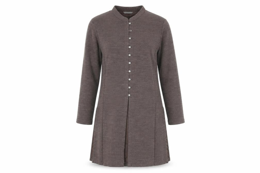 Marks and Spencer Women Brown Size 14 Collared Button Shirt Dress