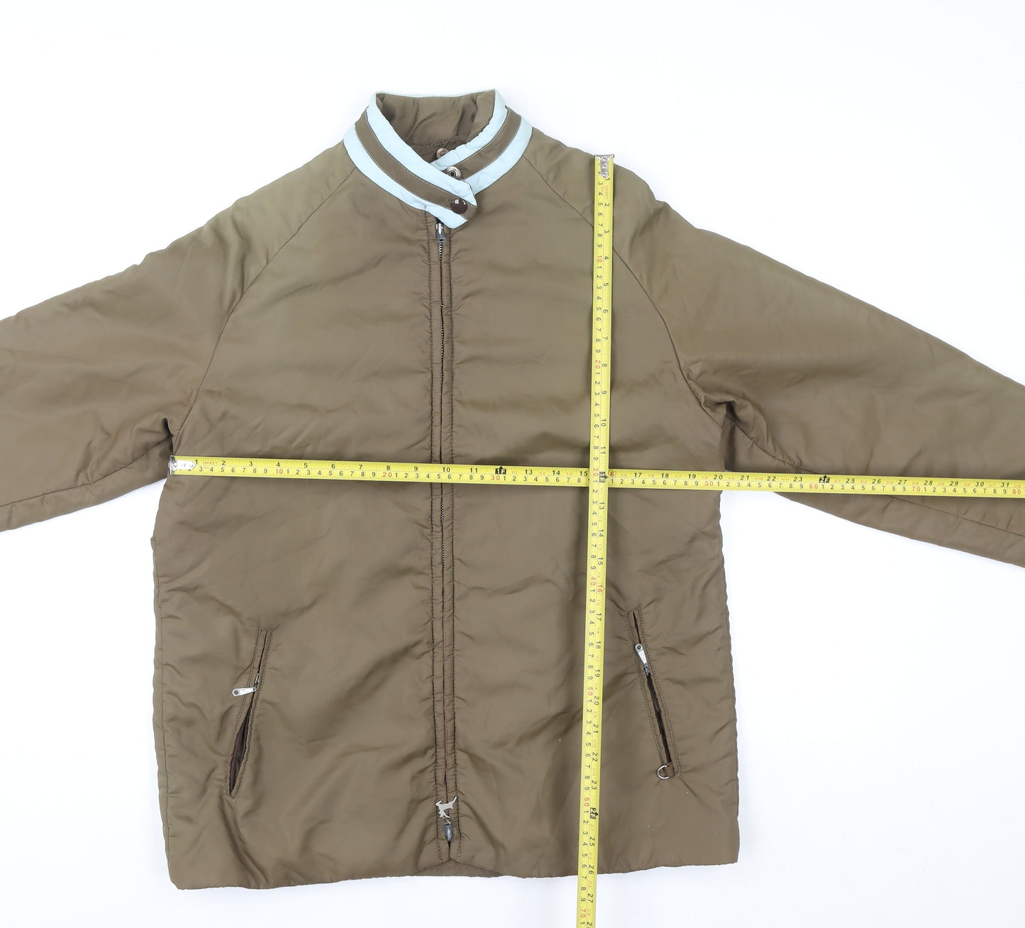 White Stag Men's Brown Puffer Ski Jacket M Winter Nylon
