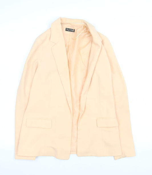 Miss Selfridge Women’s Beige Blazer UK 6 Regular Single-Breasted