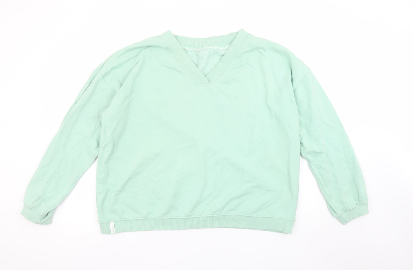 Bekkin Women’s Mint Green XXL V-Neck Pullover Sweatshirt