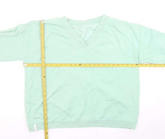 Bekkin Women’s Mint Green XXL V-Neck Pullover Sweatshirt