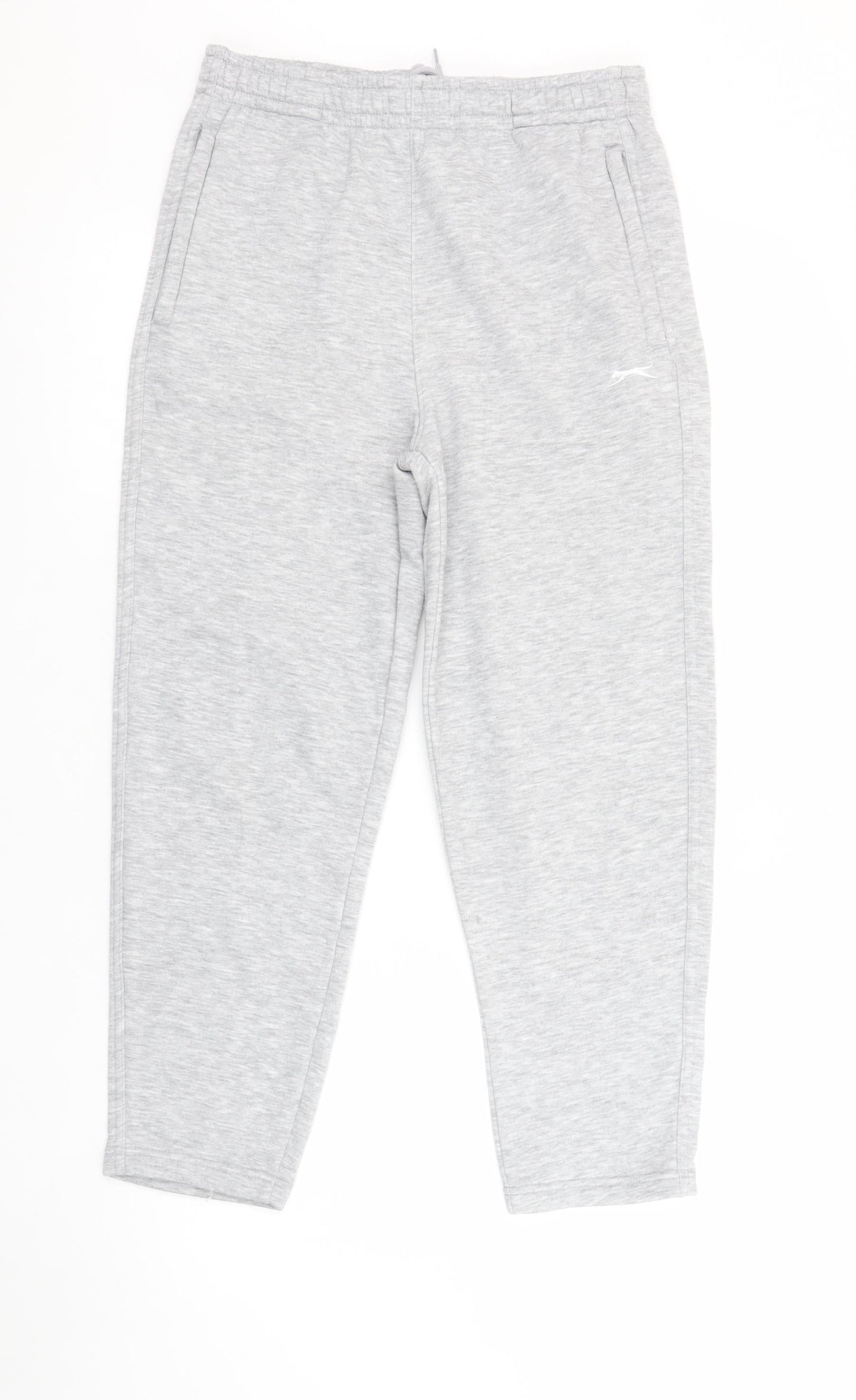 Slazenger Boys Grey Jogger Trousers 11-12 Years Elastic Waist Pockets