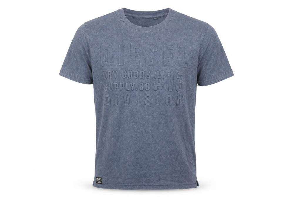 Mens UK Size M Diesel Blue  Cotton Blend T-Shirt