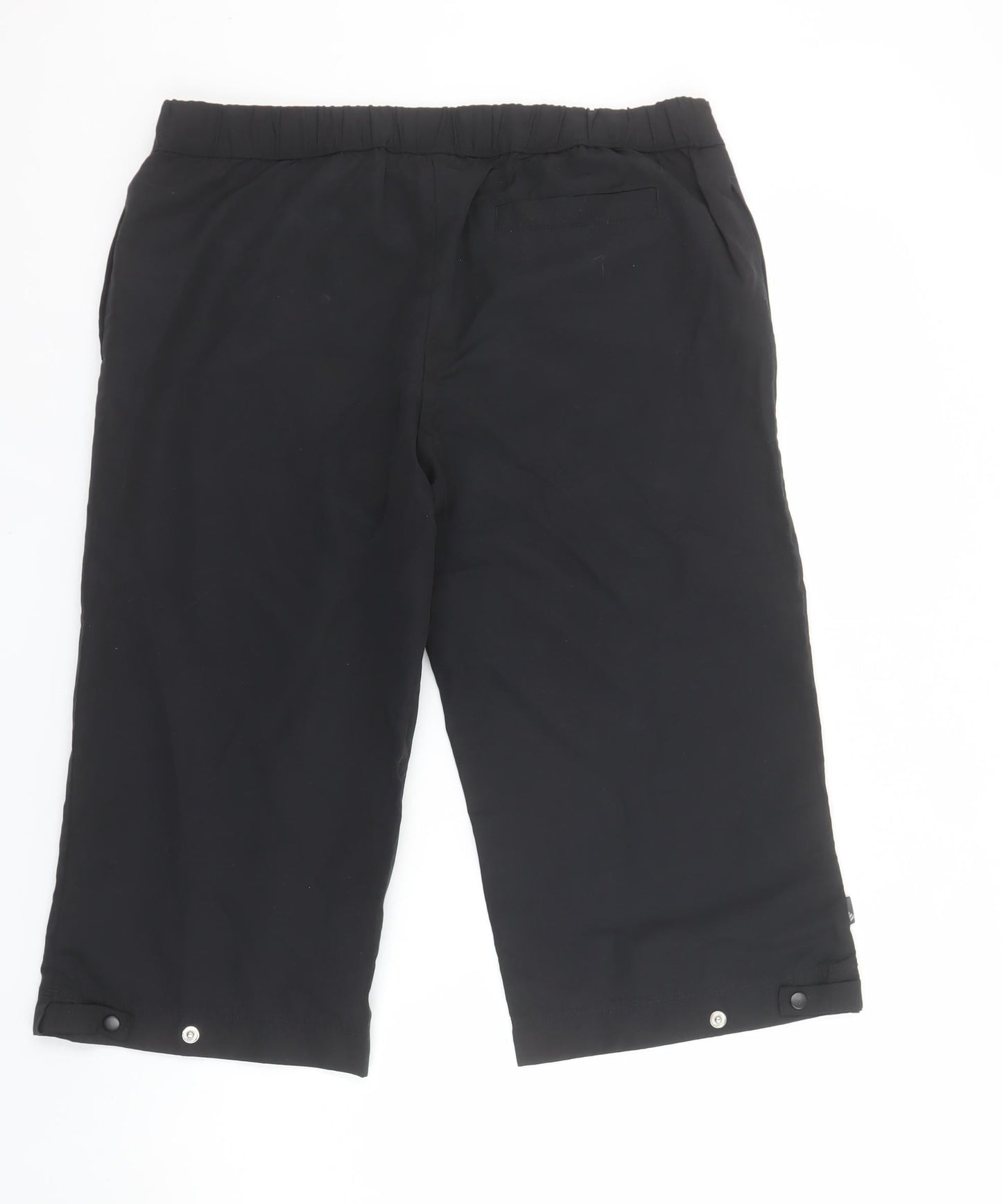 Adidas Womens Black Size 14 Cropped Activewear Trousers