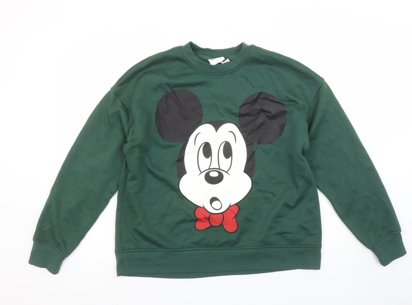 Disney Minnie Mouse Green Sweatshirt Women’s Small 10/12 Primark Cares