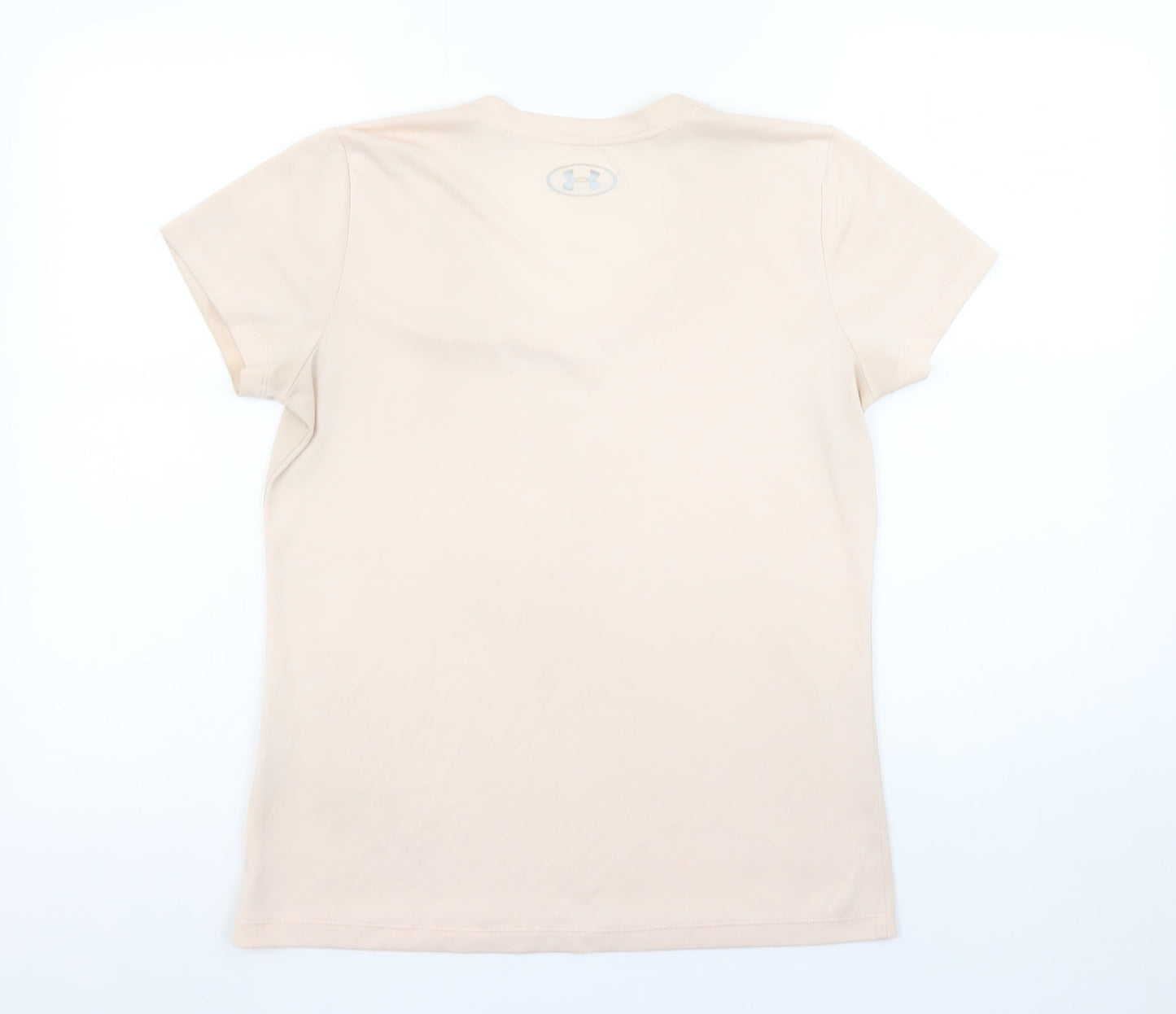 Womens UK Size S Under armour Beige Polyester Blend T-Shirt