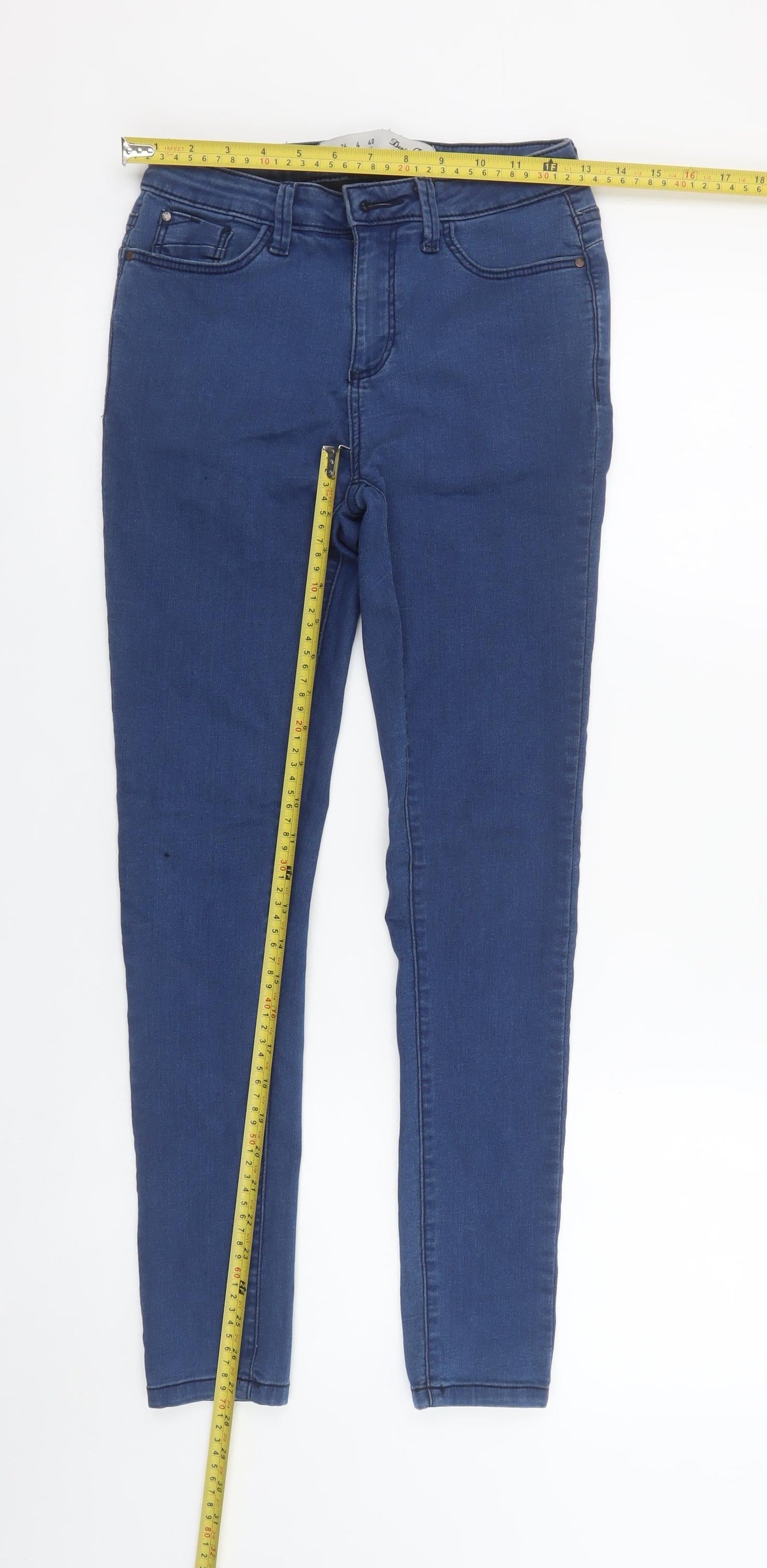 Denim Co. Women's Blue Skinny Jeans Size 8 Slim Fit Stretch Denim