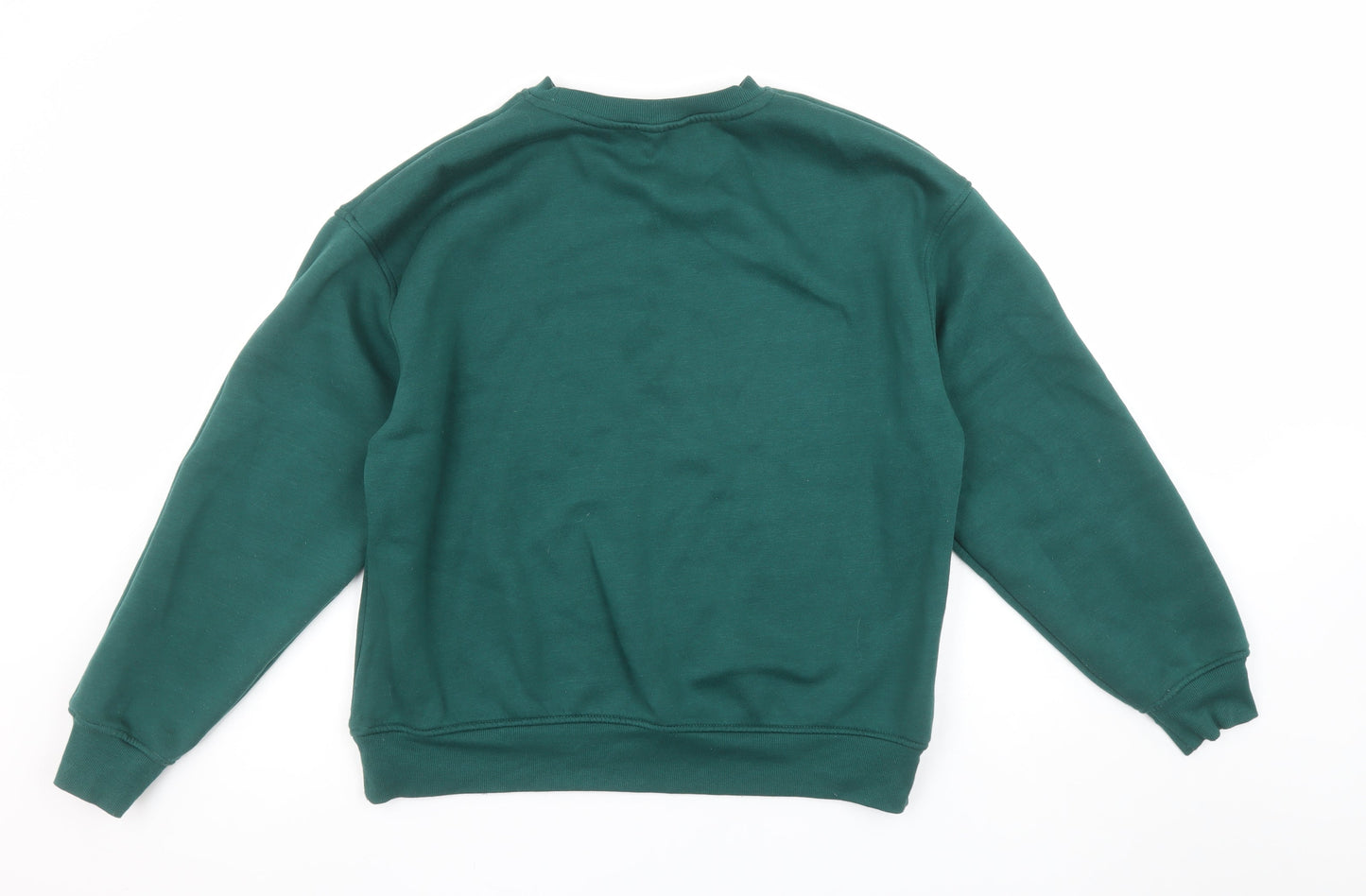 Dunnes Women Green Pullover Sweatshirt Medium Montana Print