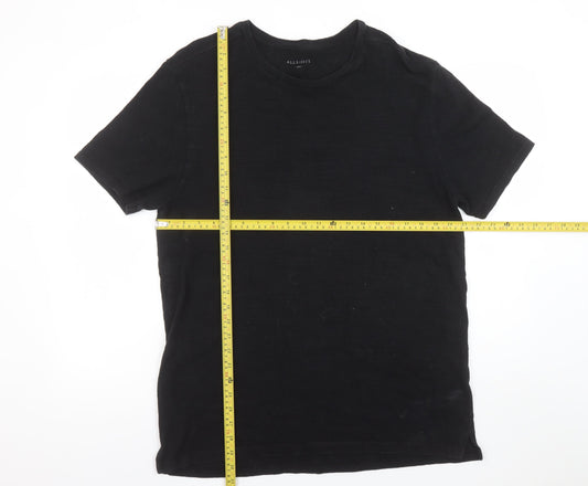 Mens UK Size L AllSaints Black  Cotton T-Shirt