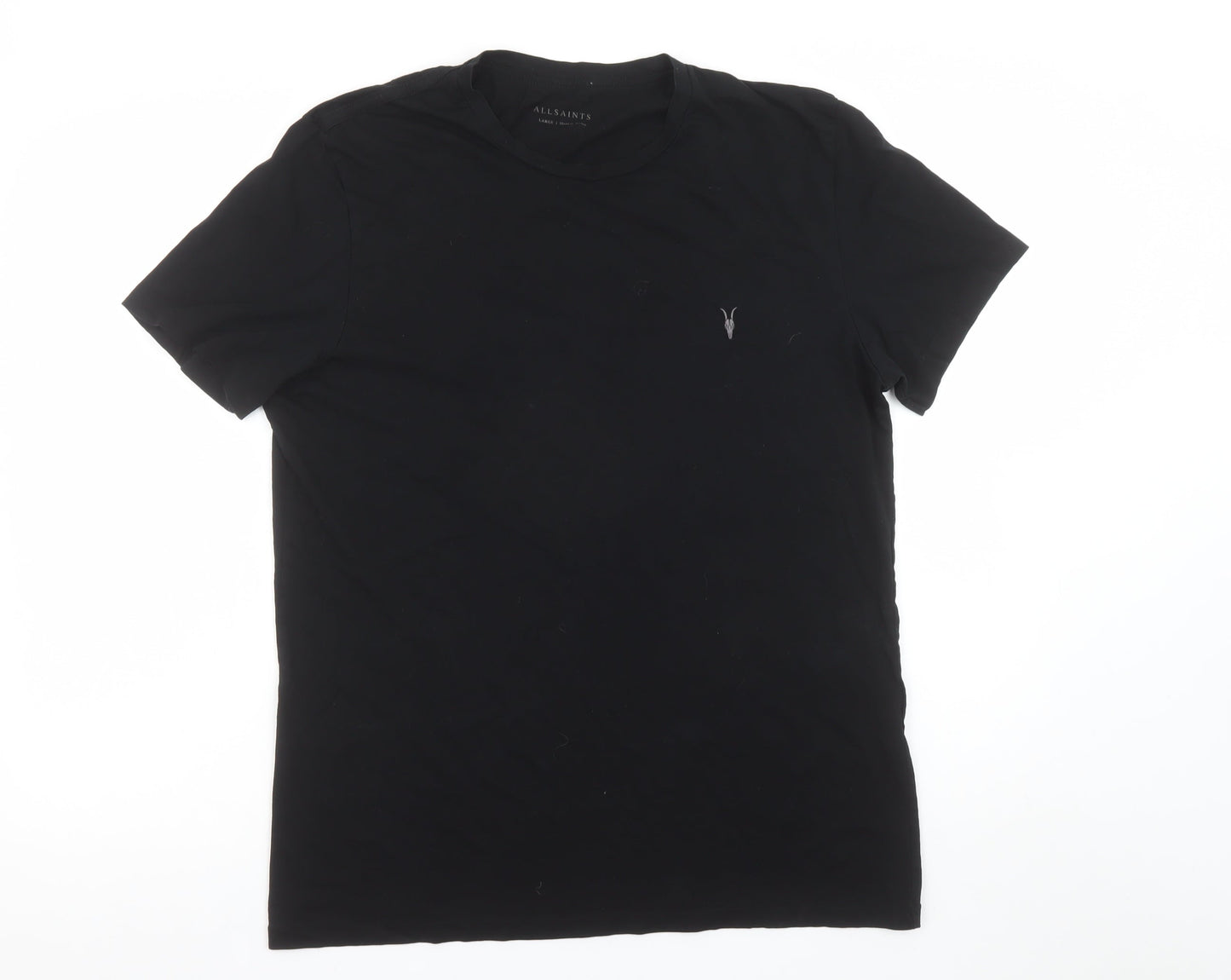 Mens UK Size L AllSaints Black  Cotton T-Shirt