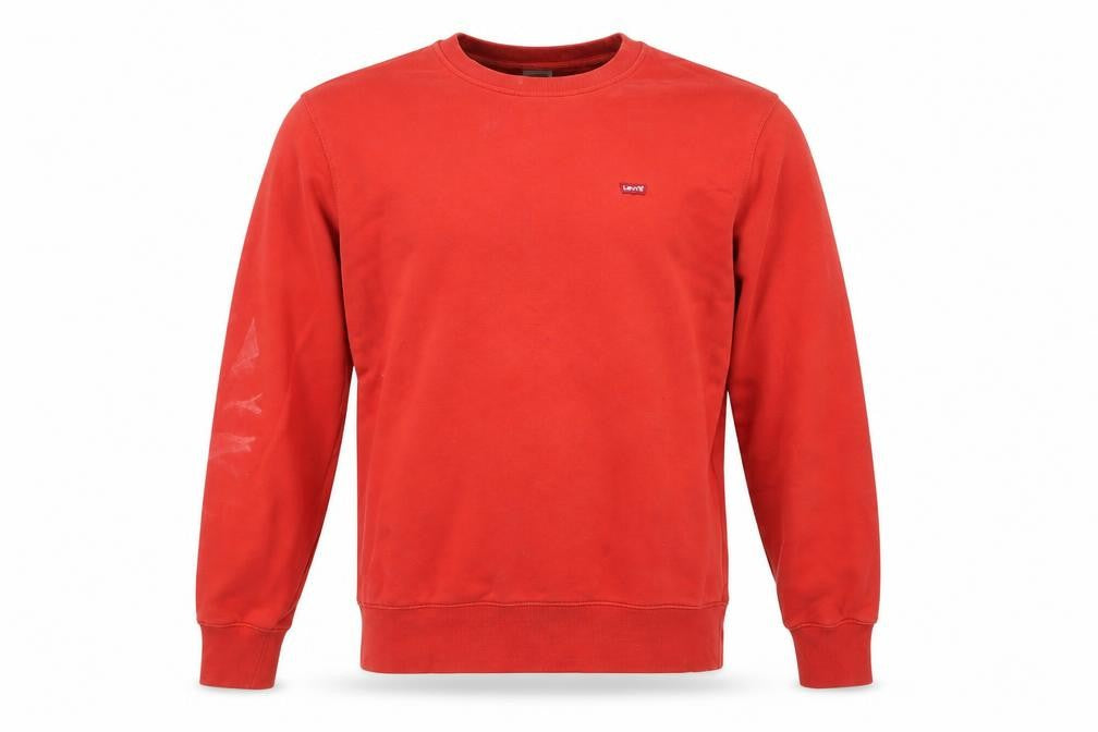 Mens UK S Classic Levi's Red Pullover Sweatshirt