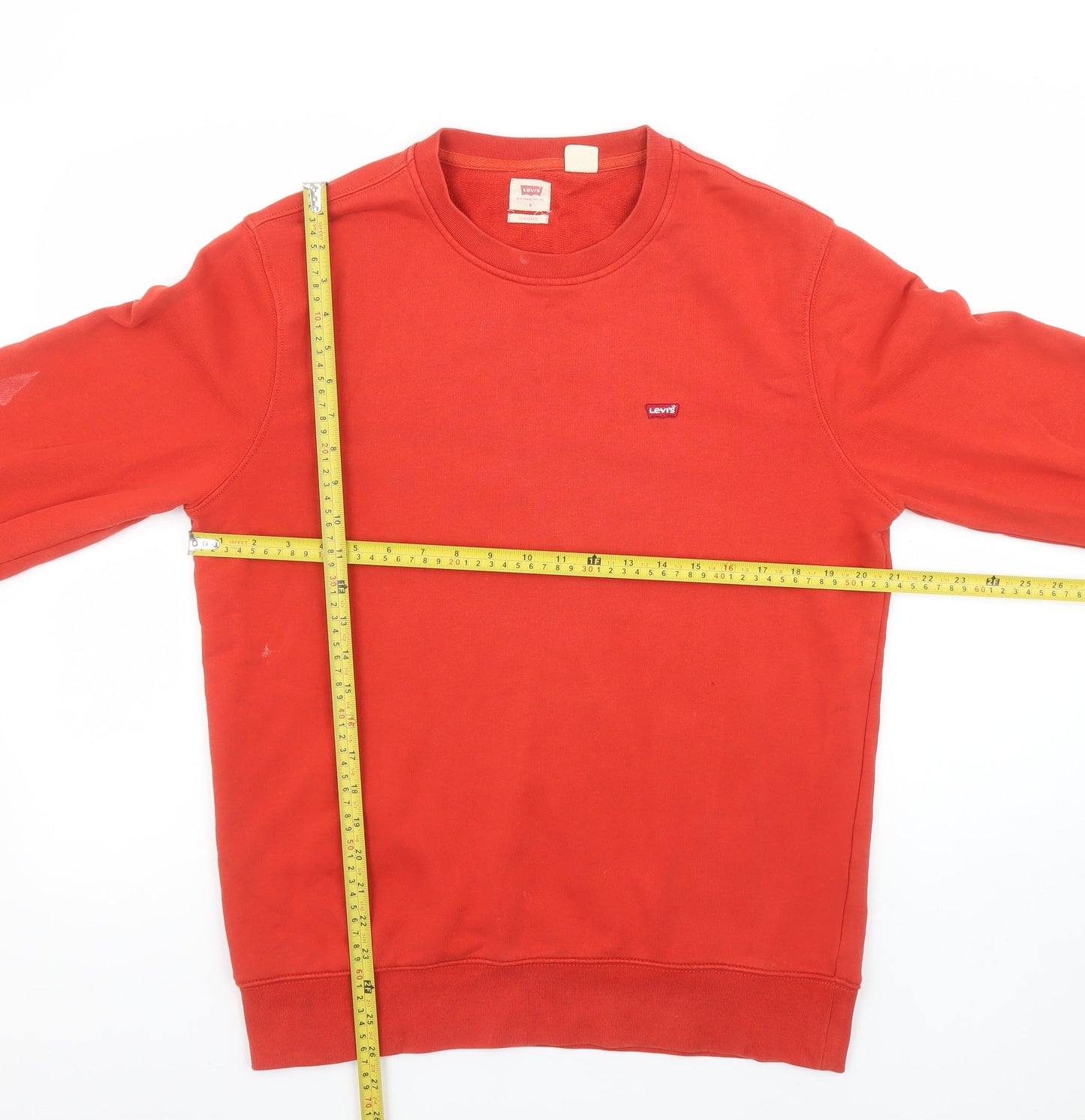Mens UK S Classic Levi's Red Pullover Sweatshirt