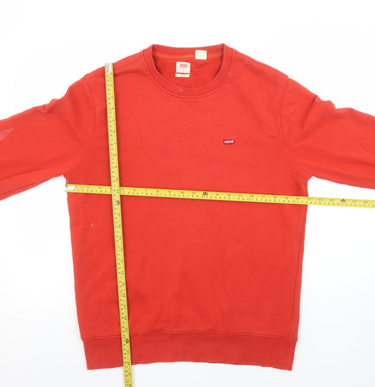 Mens UK S Classic Levi's Red Pullover Sweatshirt
