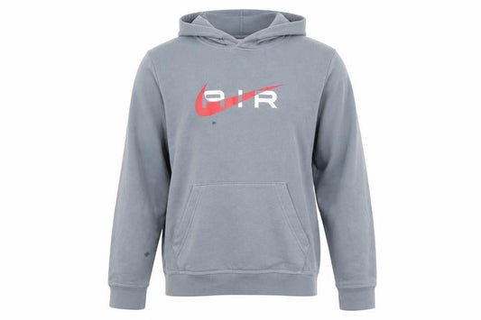 Nike Boys Grey Air Logo Pullover Hoodie XL 158-170cm Long Sleeve Fleece