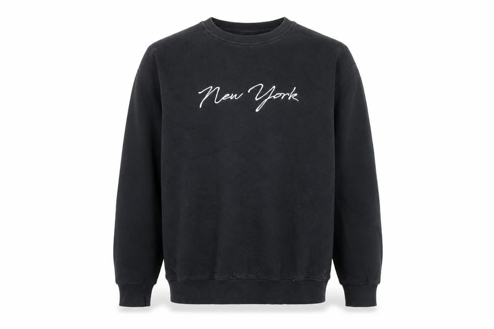 Capsule Unisex Black New York Graphic Pullover Sweatshirt M