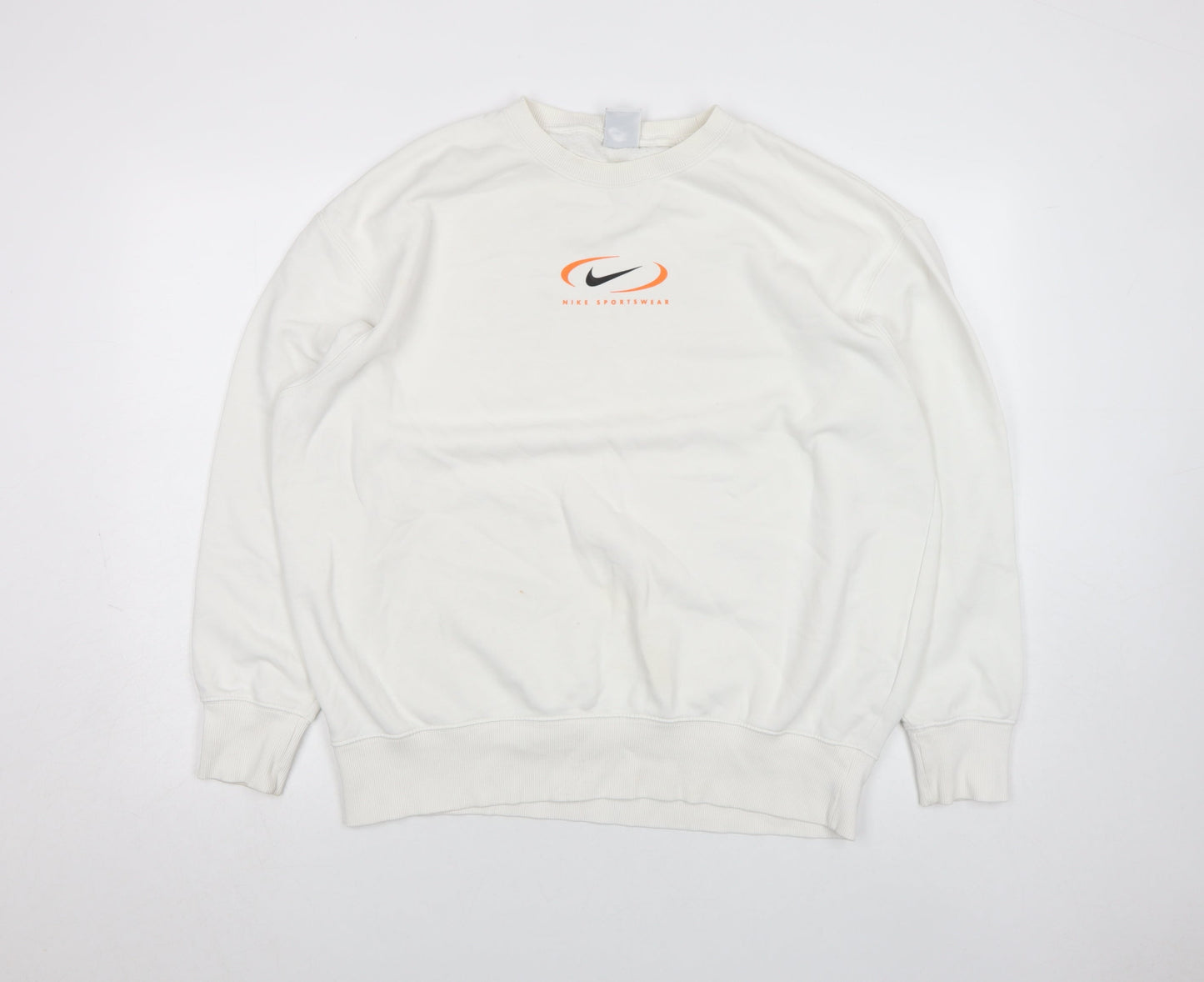 Mens UK S Regular Nike White Pullover Sweatshirt