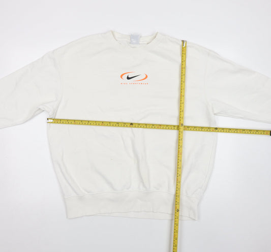 Mens UK S Regular Nike White Pullover Sweatshirt
