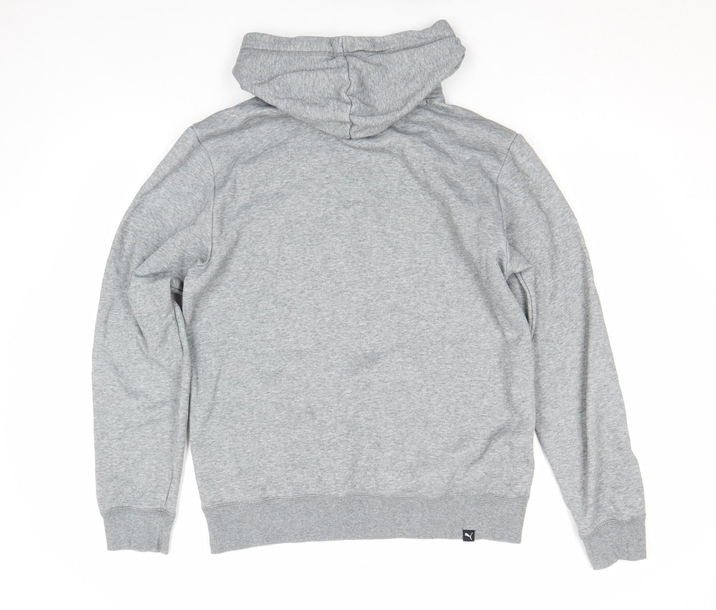 Mens UK S Regular PUMA Grey Pullover Hoodie