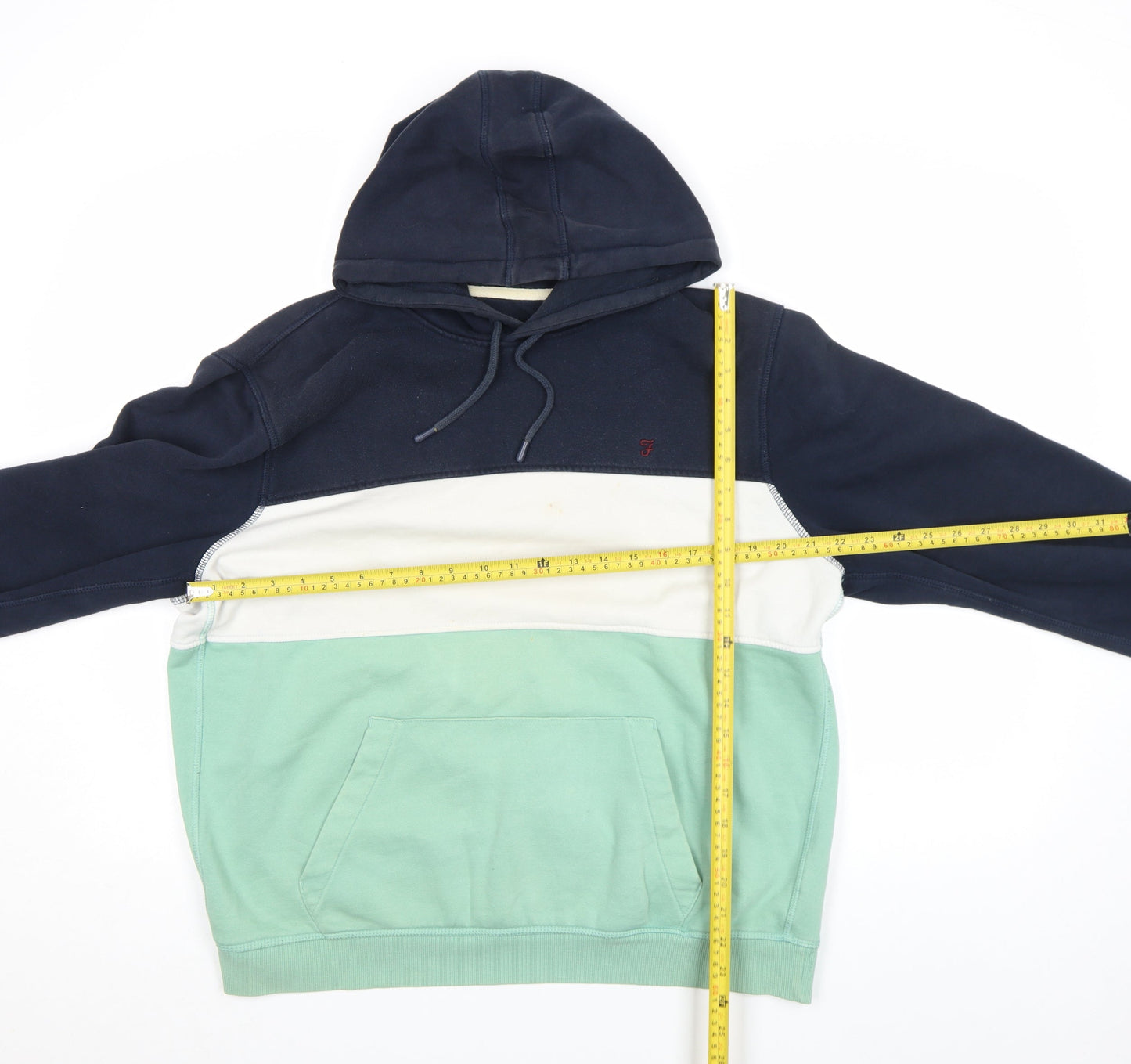 Mens UK L Regular Farah Multicoloured Pullover Hoodie