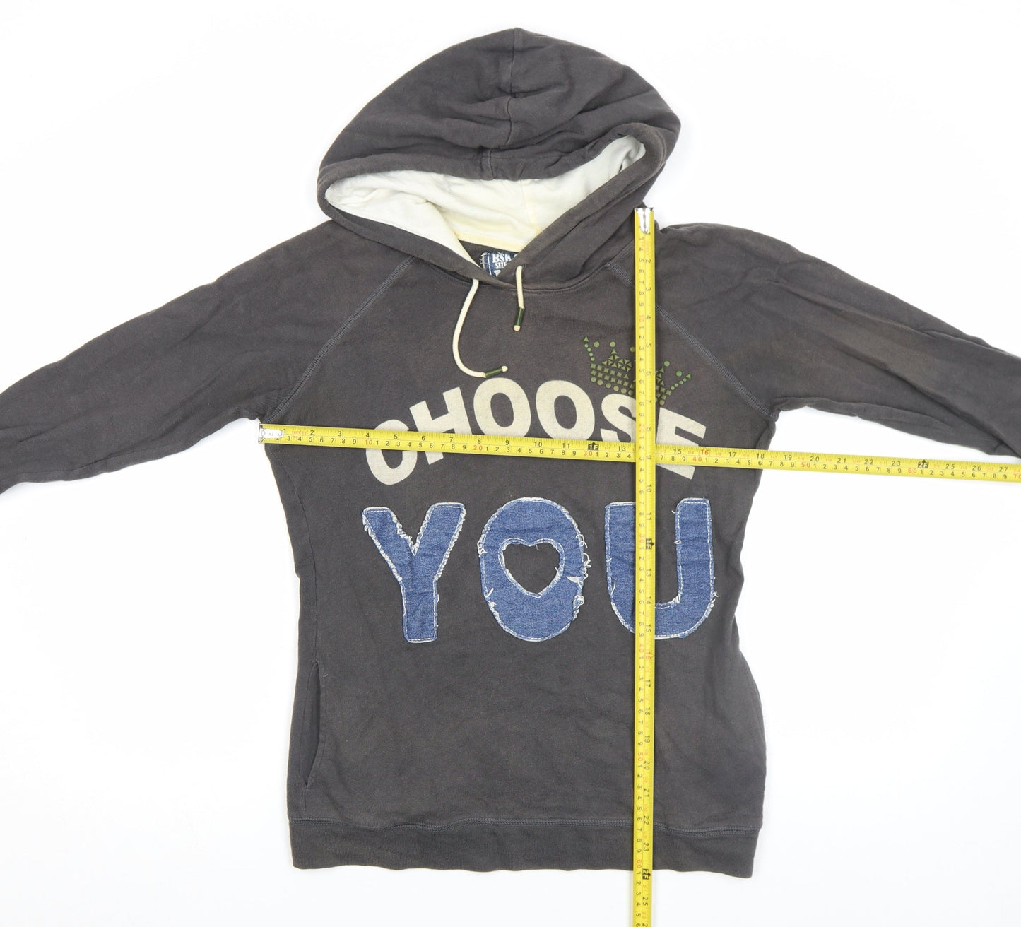 Bershka Women’s Black Pullover Hoodie M Graphic Choose You Design