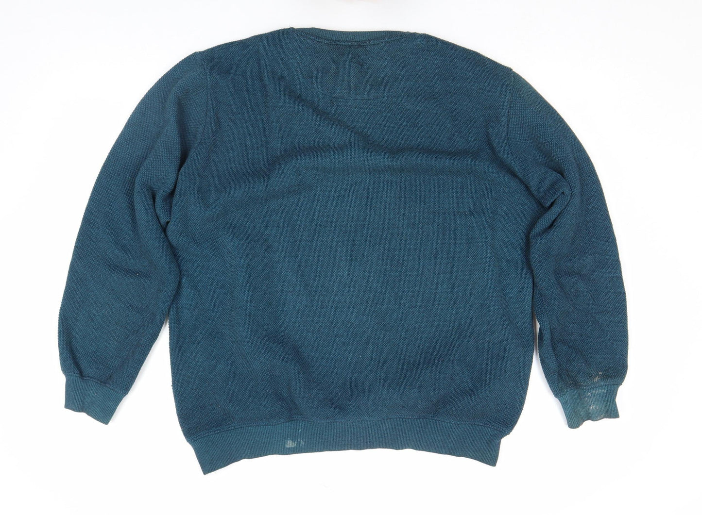 Mens UK L Regular Calvin Klein Blue Pullover Sweatshirt