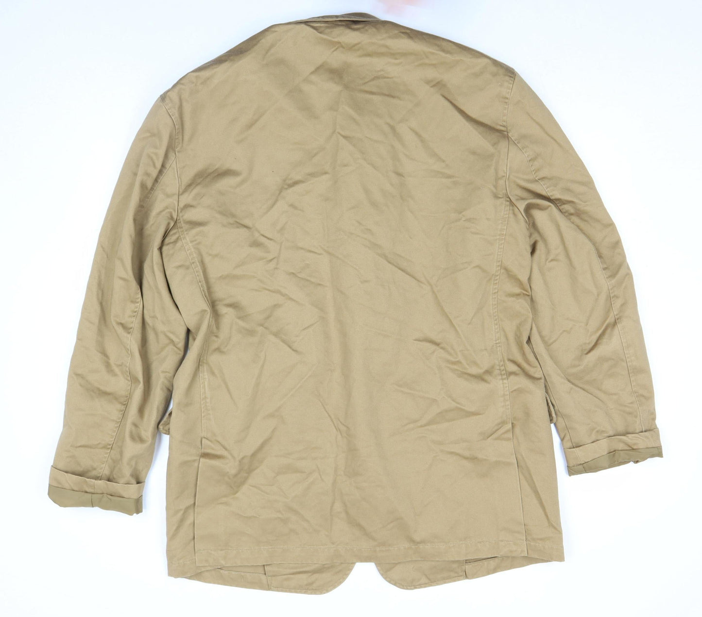 GAP Women’s Beige Cotton Blazer XL Regular Mid Length Jacket