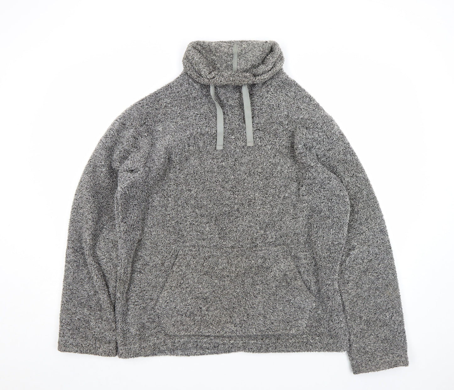 Marks and Spencer North Coast Grey Fleece High Neck Pullover Sweatshirt Mens M