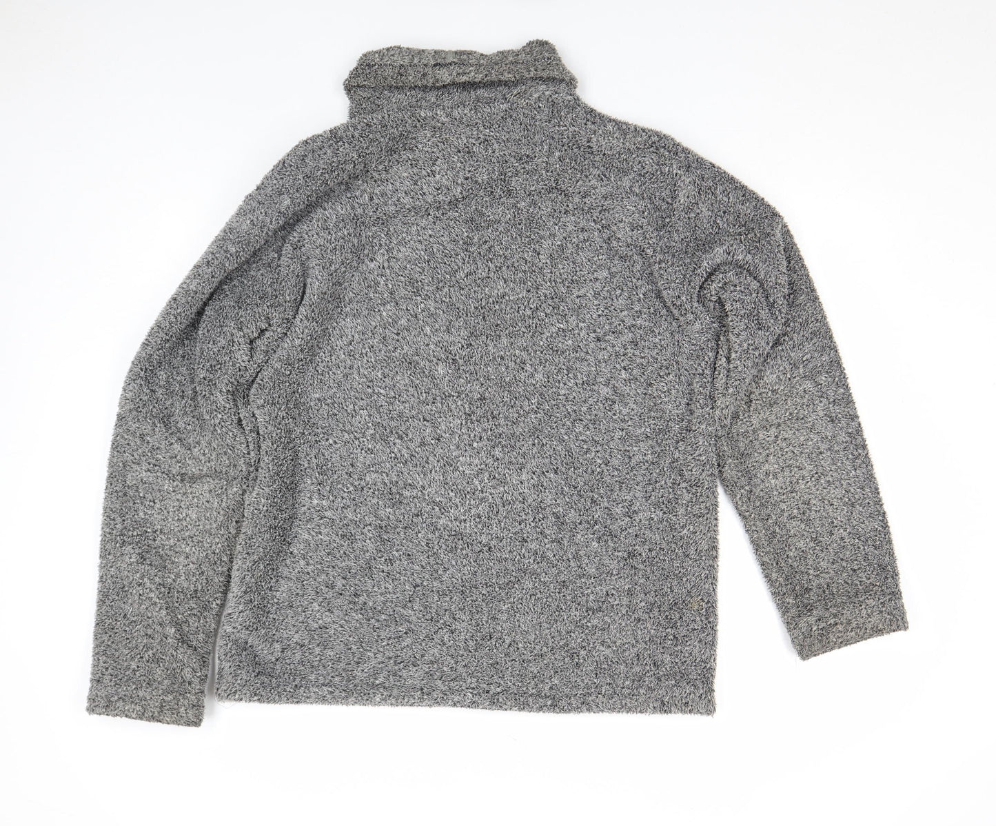 Marks and Spencer North Coast Grey Fleece High Neck Pullover Sweatshirt Mens M