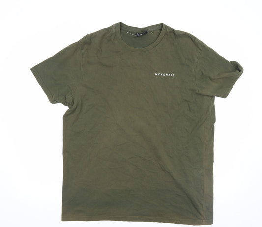 Mens UK Size XL McKenzie Green  Cotton T-Shirt