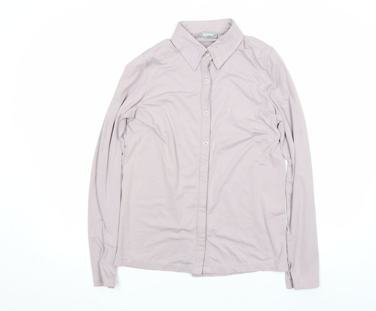 Womens UK Size S Rohan Beige Polyamide Blend Button-Up