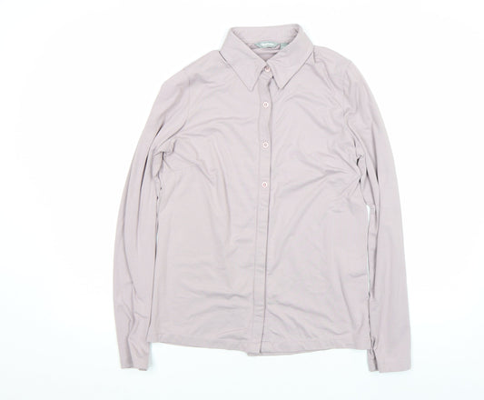 Womens UK Size S Rohan Beige Polyamide Blend Button-Up