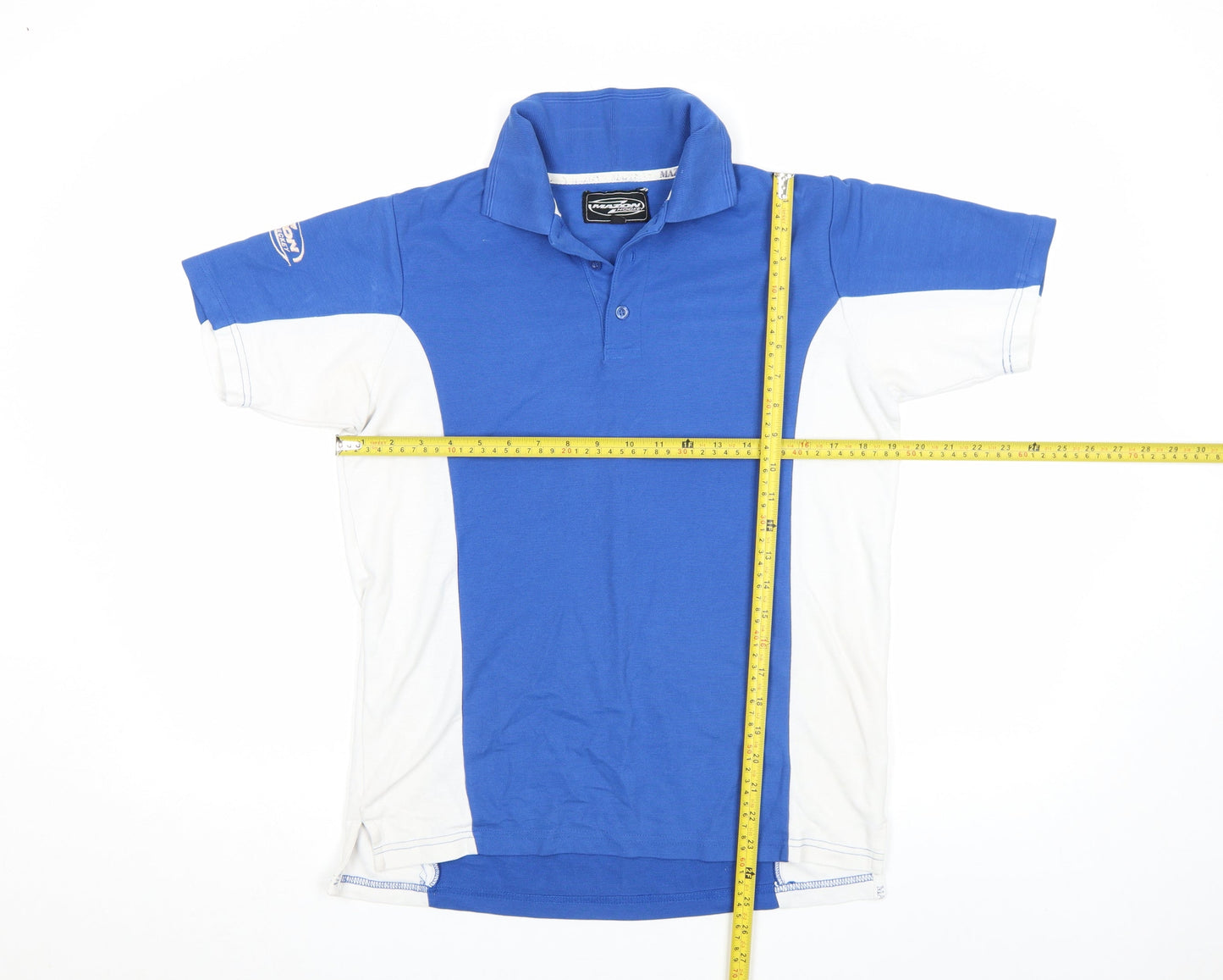 Mazon Hockey Men's Blue White Sports Polo Shirt Size S