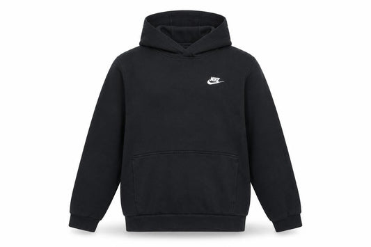 Nike Boys Black XL Pullover Fleece Hoodie with Logo